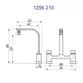 Misturador de Mesa para Cozinha Fani Prima Cromado 1256 C210