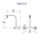 Misturador de Parede para Cozinha Fani Prima Cromado 1258 C210