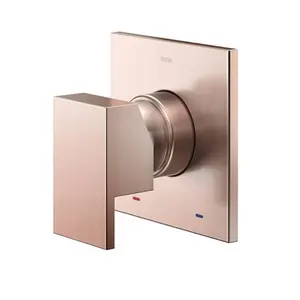 Acabamento Monocomando para Chuveiro e Ducha Higiênica 1/2" Docol New Edge Cobre Escovado 926069