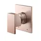 Acabamento Monocomando para Chuveiro e Ducha Higiênica 1/2" Docol New Edge Cobre Escovado 926069