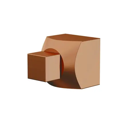Acabamento para Registro 1.1/2 Fani Hera Cobre Fosco 509 RV105