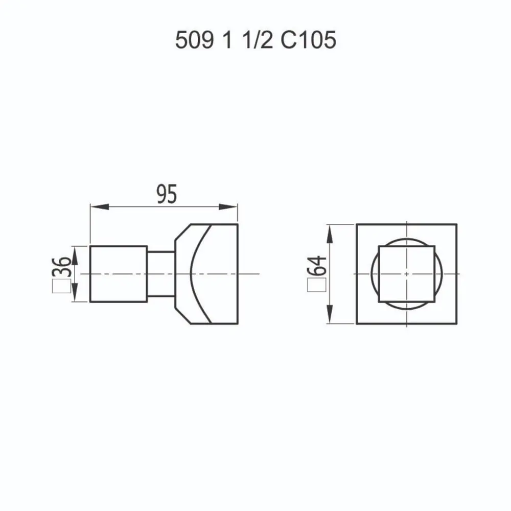 Acabamento para Registro 1.1/2 Fani Hera Cobre Fosco 509 RV105