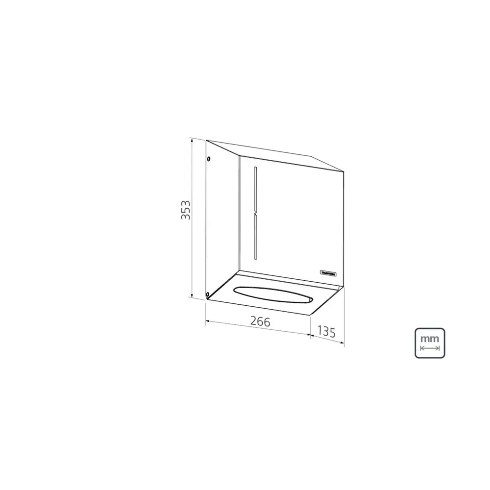 Dispenser para Papel Toalha Tramontina em Aço Inox Acetinado 94532031
