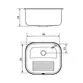 Tanque de Encaixe 40x35 Tramontina Hera Compact 19 em Aço Inox Escovado 94404107