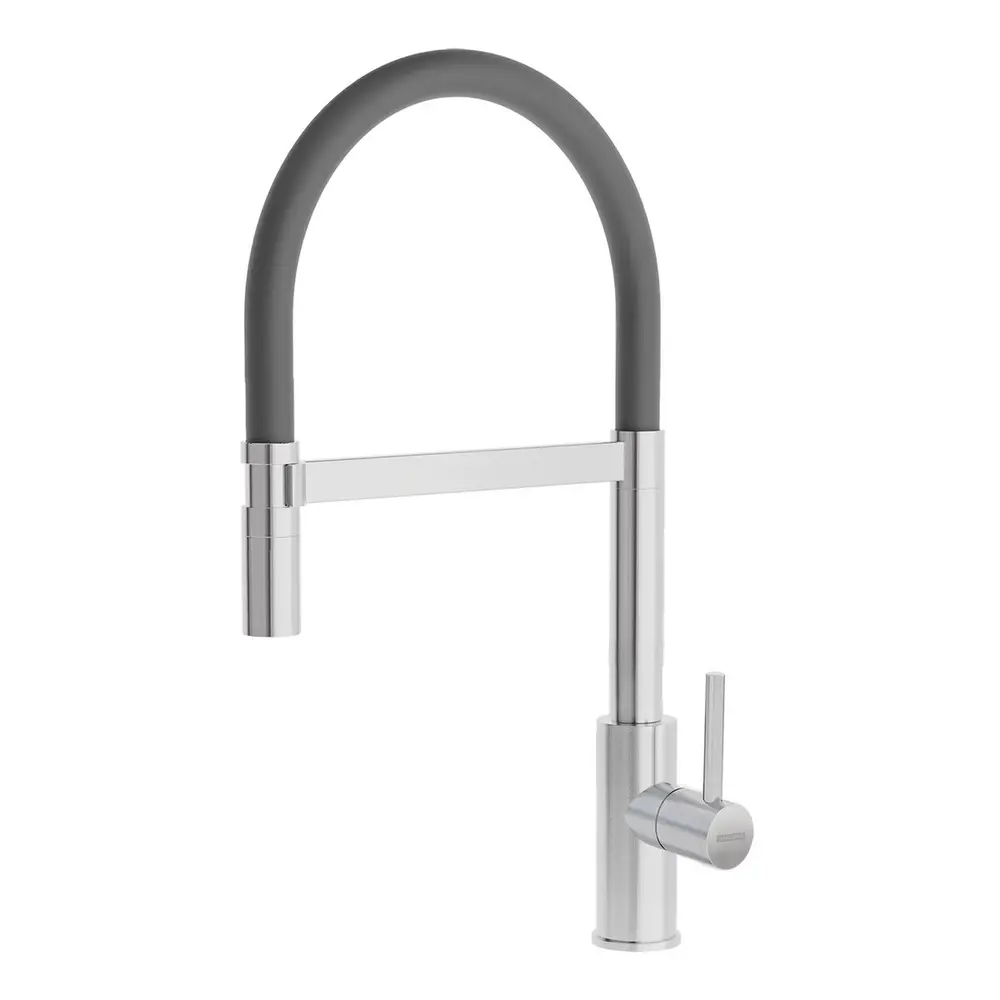 Torneira com Mangueira Flexível e Bica Giratória 360° Tramontina Versatile Black em Aço Inox 94520035