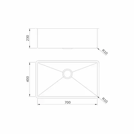 Cuba Mekal Retta LR-70 R10 em Aço Inox Escovado