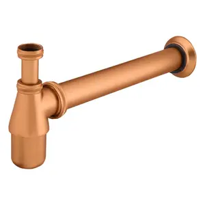 Sifão Regulável para Lavatório 1 x 1.1/2 Fani Cobre Fosco 1680 RV
