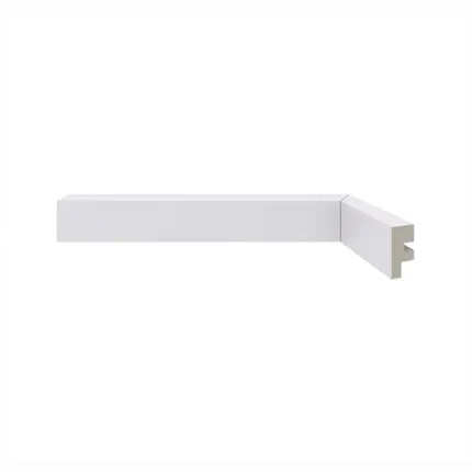 Rodapé de Poliestireno Moderna 466 Branco 3x240cm Santa Luzia
