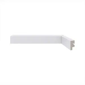 Rodapé de Poliestireno Moderna 466 Branco 3x240cm Santa Luzia