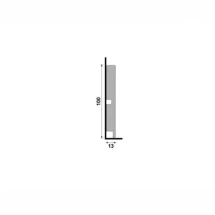 Rodapé de Poliestireno Moderna 454 Branco 10x240cm Santa Luzia