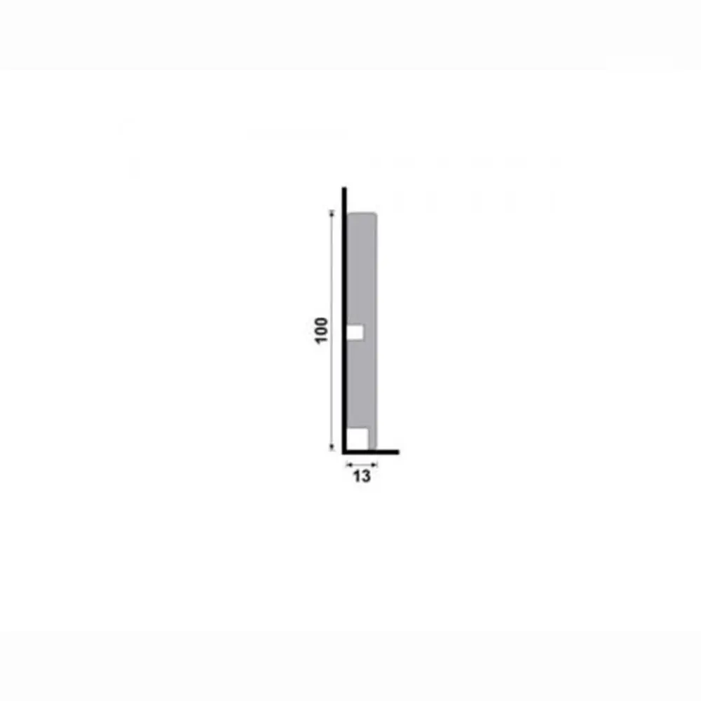 Rodapé de Poliestireno Moderna 454 Branco 10x240cm Santa Luzia