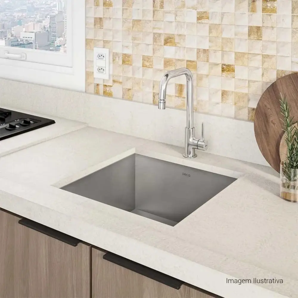 Torneira de Mesa Bica Alta para Cozinha Deca Start Cromado 1167.C11