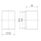 Acabamento para Registro DocolBase 3/4" Minima Grafite Escovado 00919970