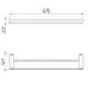 Porta Toalha Duplo 676mm Docol Flat Ônix 90010137156