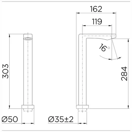 Torneira para Banheiro Mesa Docol Galaxi Eletric Bica Alta Cromada 662306