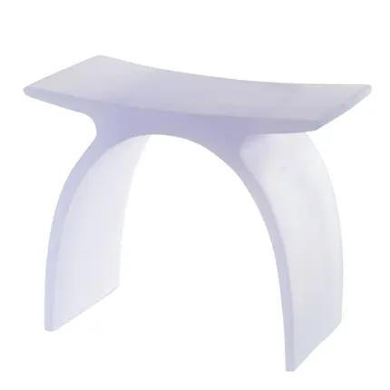 Banqueta Arc em Resina Cristal Fosco