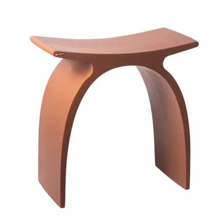 Banqueta Arc em Resina Terracota Fosco