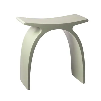 Banqueta Arc em Resina Pistache Fosco