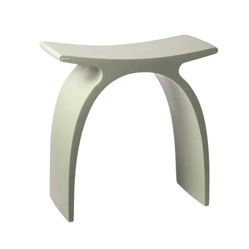 Banqueta Arc em Resina Pistache Fosco