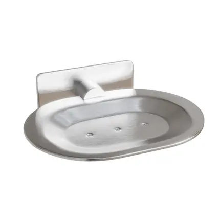 Porta Sabonete Italy Line Delia Inox Escovado Colante