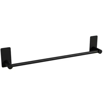 Porta Toalha 300mm Italy Line Delia Inox Black Colante