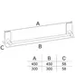 Porta Toalha 300mm Italy Line Delia Inox Black Colante