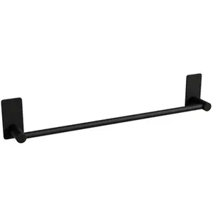 Porta Toalha 450mm Italy Line Delia Inox Black Colante