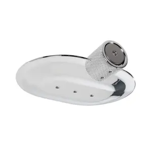 Porta Sabonete Italy Line Zigrinato Vitalle Inox Polido