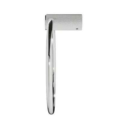 Porta Toalha Argola Italy Line Zigrinato Vitalle Inox Polido