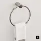 Porta Toalha Argola Italy Line Zigrinato Vitalle Inox Polido
