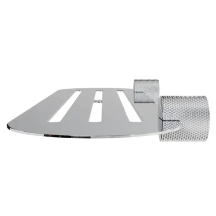 Porta Shampoo Italy Line Zigrinato Vitalle Inox Polido