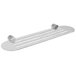Porta Shampoo Italy Line Zigrinato Vitalle Inox Polido