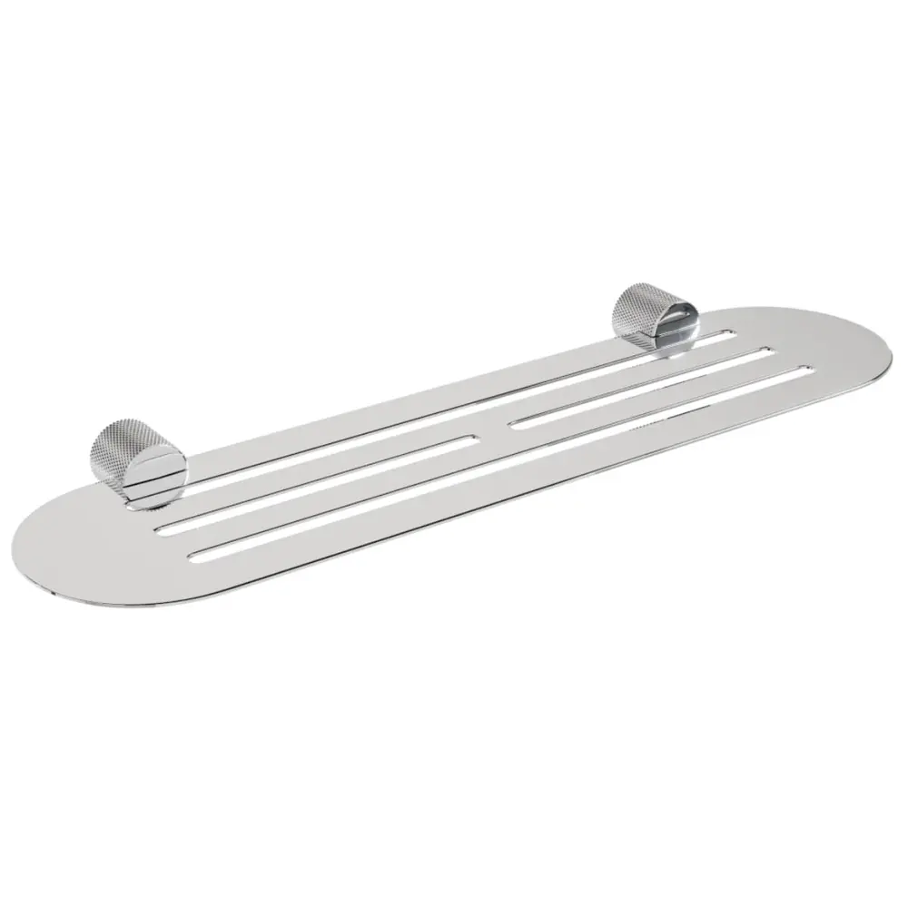 Porta Shampoo Italy Line Zigrinato Vitalle Inox Polido