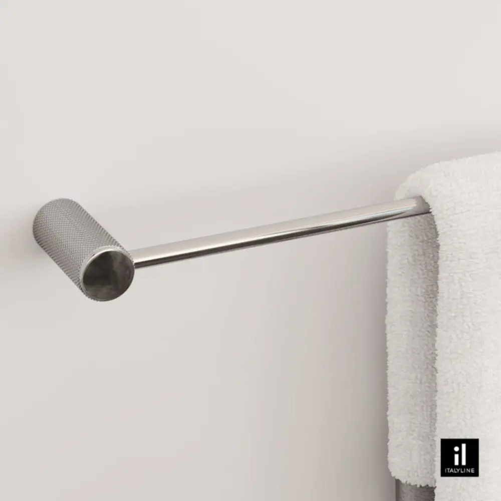 Porta Toalha 300mm Italy Line Zigrinato Vitalle Inox Polido