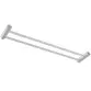 Porta Toalha Duplo Italy Line Zigrinato Vitalle Inox Polido