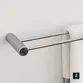 Porta Toalha Duplo Italy Line Zigrinato Vitalle Inox Polido