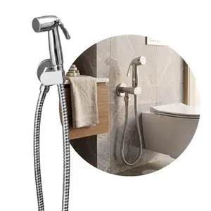 Ducha Higiênica Universal Cromada Sem Furo Parede Moderna