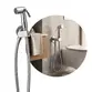 Ducha Higiênica Universal Cromada Sem Furo Parede Moderna