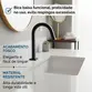 Torneira Banheiro Tube Bica Baixa Preta Fosca Moderna Luxo