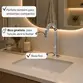 Torneira Bica Alta Tube Cromada de Mesa Base Fixa Banheiro