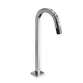 Torneira Bica Alta Tube Cromada de Mesa Base Fixa Banheiro