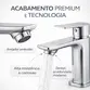 Torneira Monocomando Lavatório Cromada Água Quente e Fria