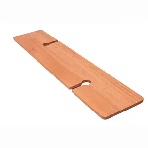 Bandeja de Madeira com Encaixe para Taças 92x20cm para Banheira Sabbia