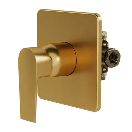 Monocomando com Base para Chuveiro, Banheira e Ducha Fani Bold Dourado Fosco 6416 DV370