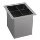 Canal Equipado Porta Utensílios 15x17 Mekal Match Mini Inox Escovado 01721216