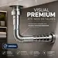 Sifão Universal Extensível Plástico Cromado Ajustável Pia