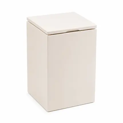Lixeira Quadrada Slow Close 5,5L em Resina Off Fosco