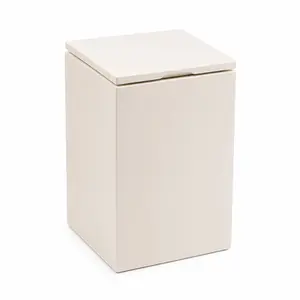 Lixeira Quadrada Slow Close 5,5L em Resina Off Fosco