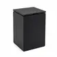 Lixeira Quadrada Slow Close 5,5L em Resina Preto Fosco