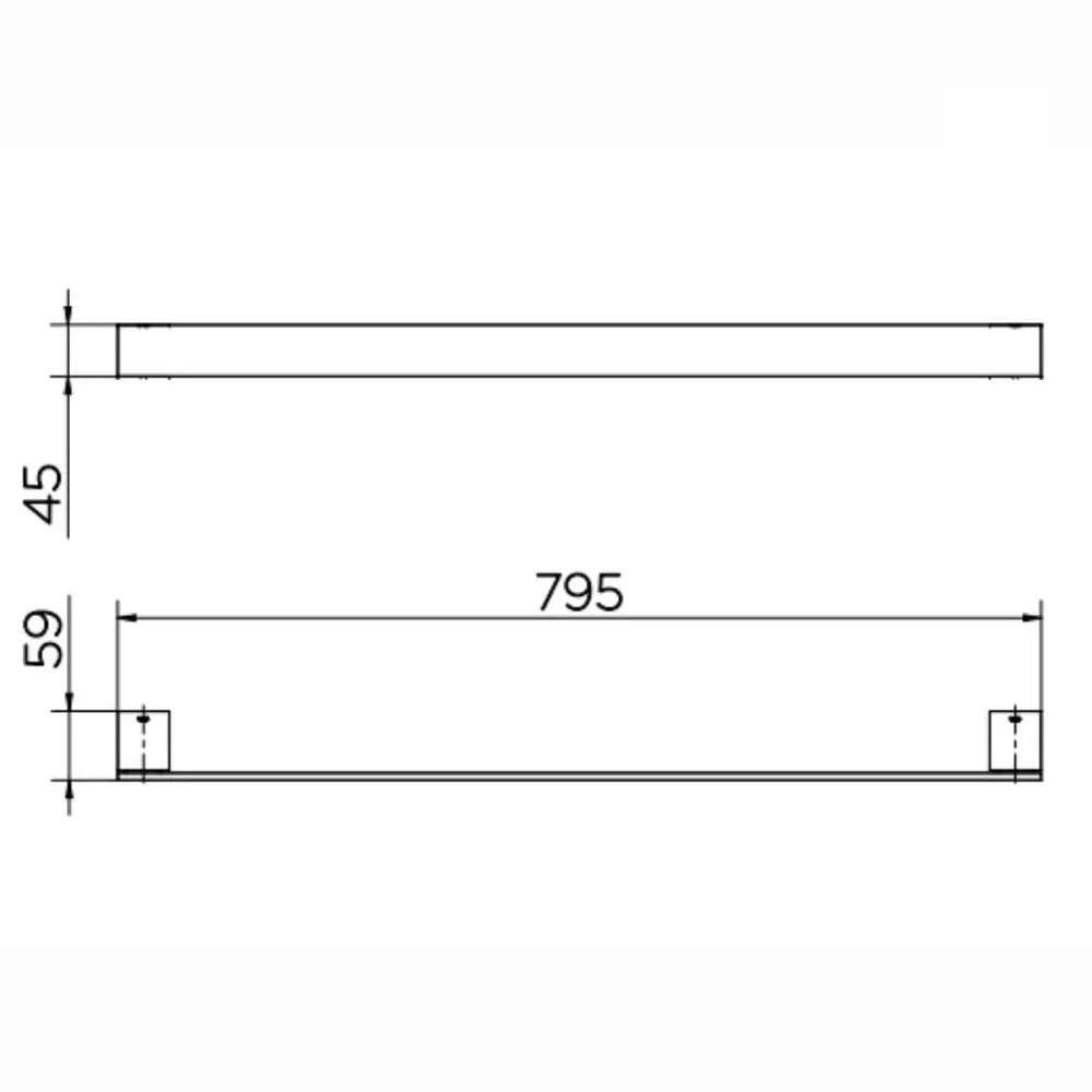 Porta Toalha 700mm Docol Minima Cobre Escovado 00987669